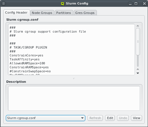 Editing the Slurm cgroups config