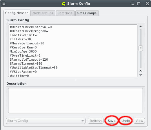 Saving the Slurm config header