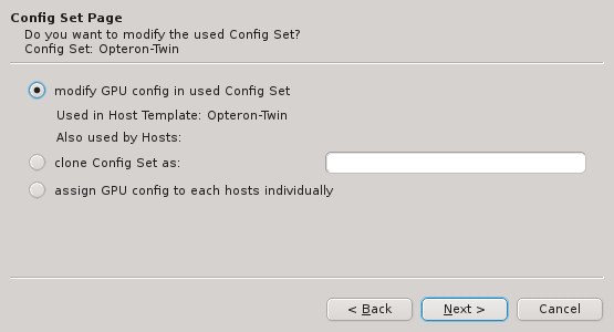 GPU Wizard: Modifying an existing Config Set