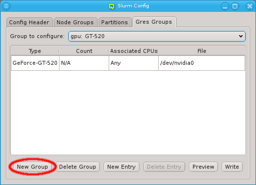 Creating a Slurm Gres group