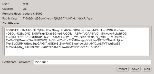 A generated new one-time Auth Token