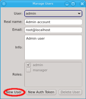 Creating a new QluMan user