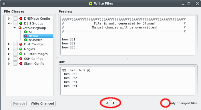 Scanning through all config files